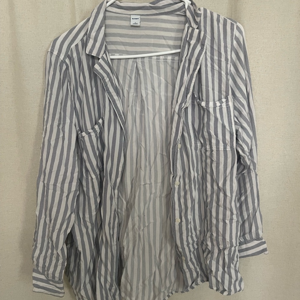 Blue stripped blouse